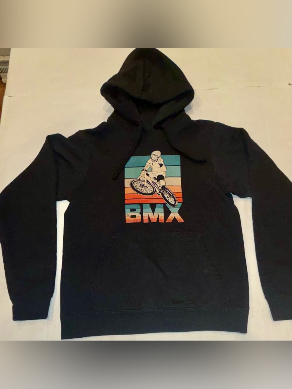 Men's Black BMX Graphic Pullover Hoodie
